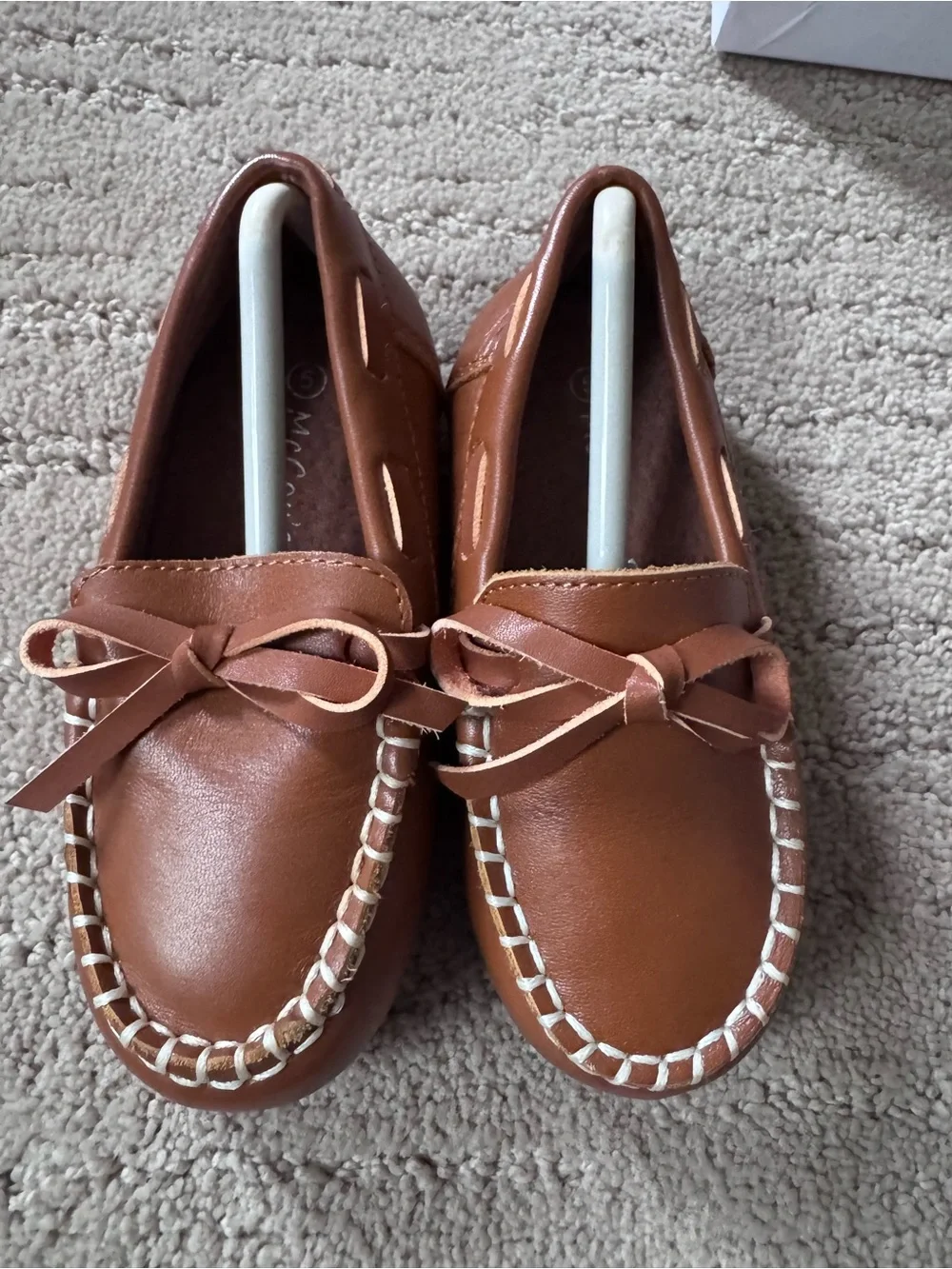 Kids Brown Slip-On Moccasin Loafers